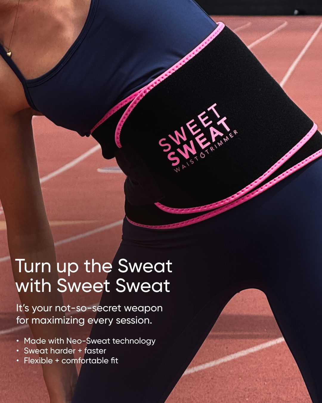 Waist Trimmer Sauna Neoprene Sweat Belt - Pink - Unisex S