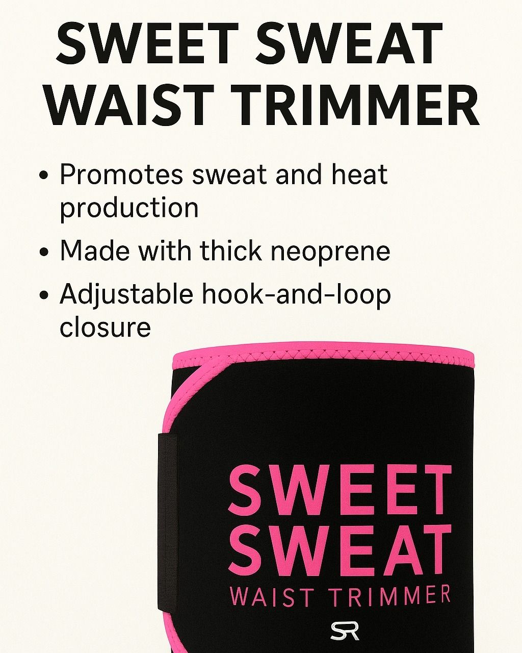 Waist Trimmer Sauna Neoprene Sweat Belt - Pink - Unisex S